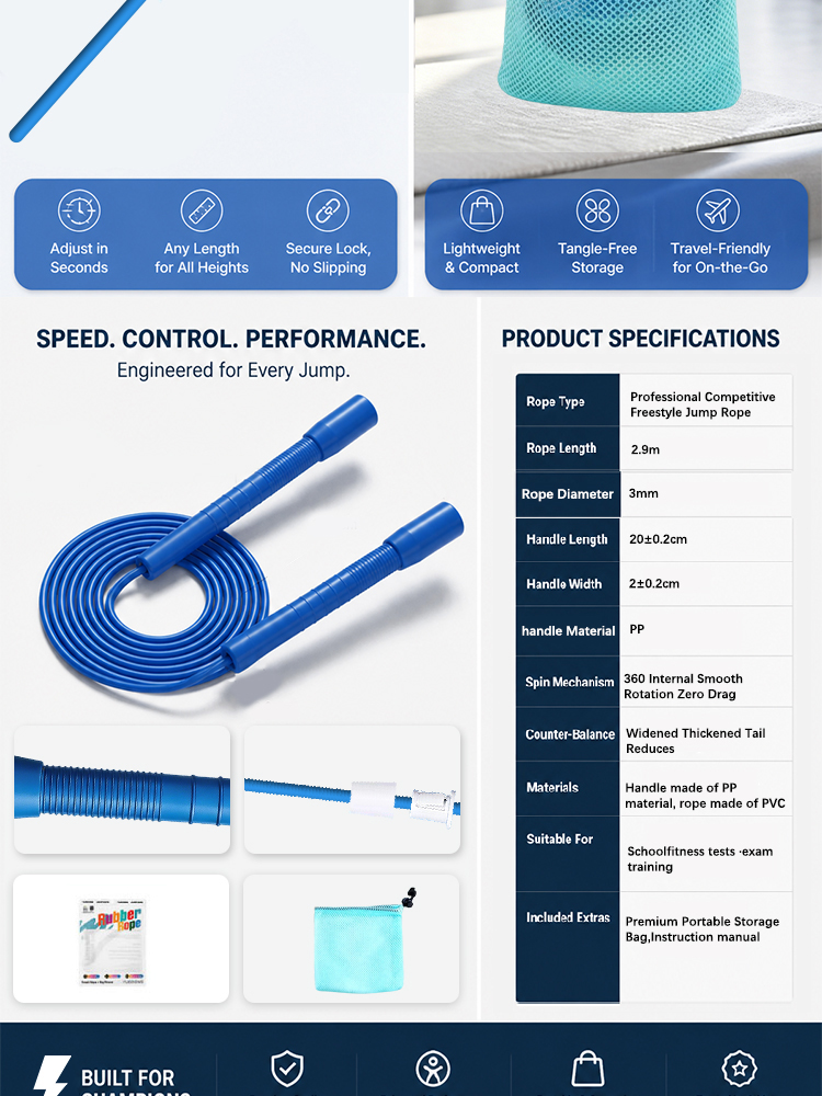 Скоростная скакалка YUEDONG с  – обзор и цена Speed Skipping Rope