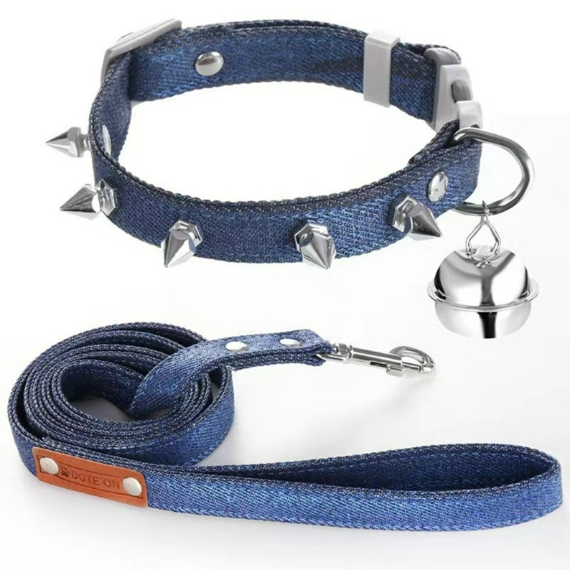 Джинсовый поводок с шипами и з – обзор и цена Headcollar Rope Set