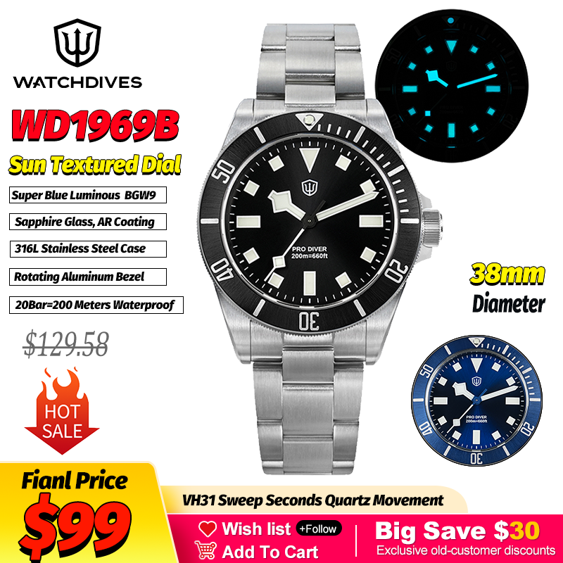 Watchdives WD1969 Модные кварц – обзор и цена Outdoor Sport Smart Watch