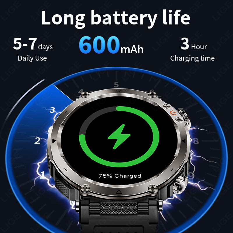 Новые военные умные часы для м – обзор и цена Outdoor Sport Smart Watch
