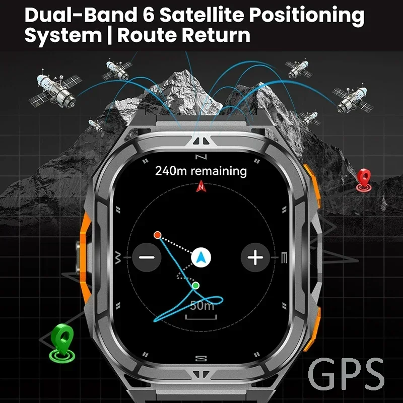 Роскошные умные часы AMOLED с  – обзор и цена Outdoor Sport Smart Watch